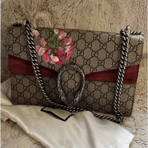 GUCCI GG SUPREME CANVAS MEDIUM DIONYSUS SHOULDER BAG FLORAL-#1996 - Picture 1 of 10